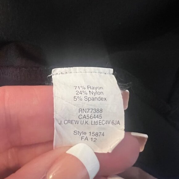 J. Crew Black Flared Ponte Mini Dress size 4 - Picture 5 of 5
